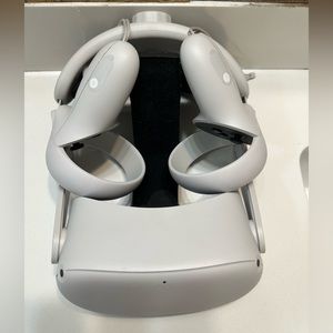 Meta Quest 2 VR headset with upgraded strap